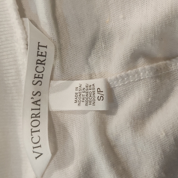 victoria's Secret Semi Sheer Vneck Long Sleeve Tee - Picture 4 of 5